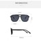 Retro Travel Cycling Sunglasses, New Punk Square Frame, Anti-UV Black Shades Glasses