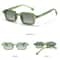 Square Sunglasses with Rivets Decoration, Retro Gradient Men Sun Glasses, Outdoor Protection
