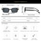 Square Sunglasses with Rivets Decoration, Retro Gradient Men Sun Glasses, Outdoor Protection