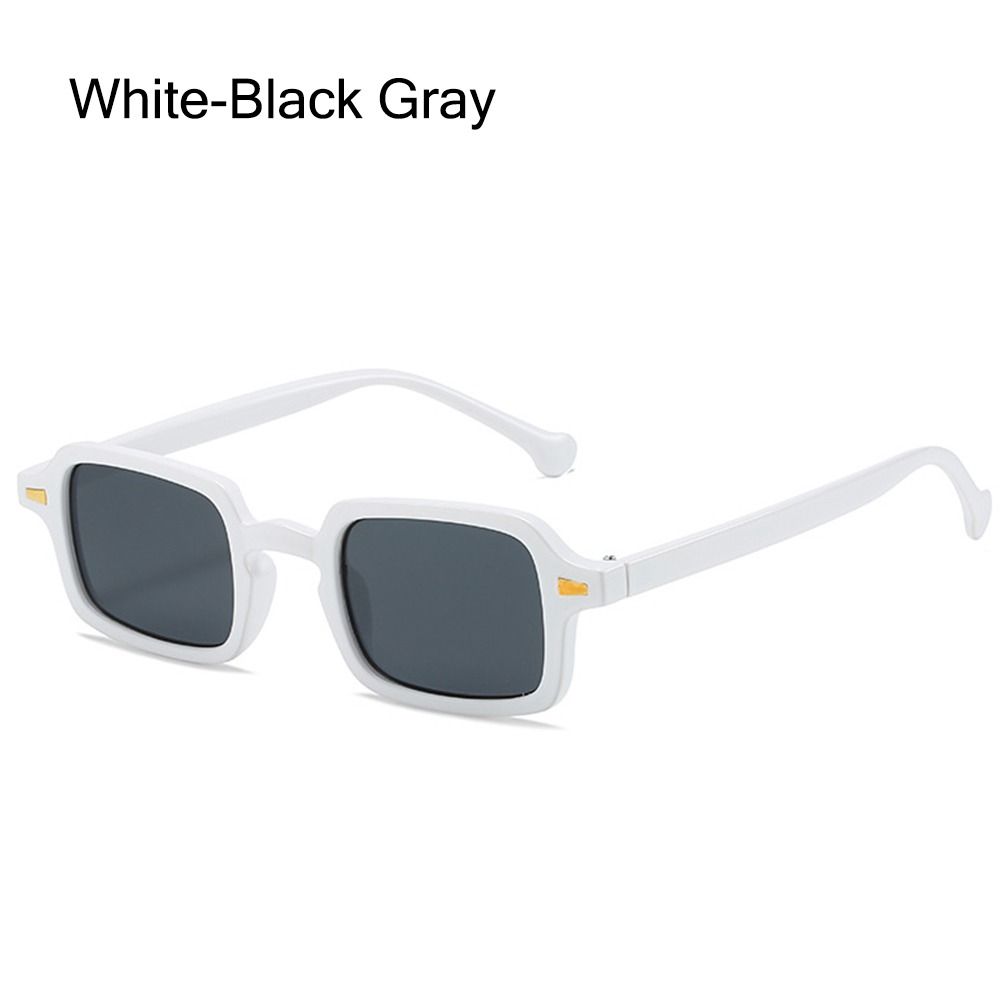 Square Sunglasses with Rivets Decoration, Retro Gradient Men Sun Glasses, Outdoor Protection
