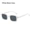 Square Sunglasses with Rivets Decoration, Retro Gradient Men Sun Glasses, Outdoor Protection