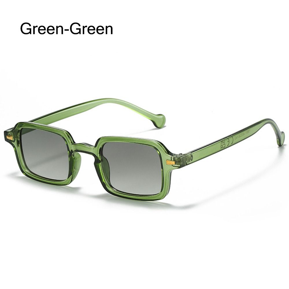 Square Sunglasses with Rivets Decoration, Retro Gradient Men Sun Glasses, Outdoor Protection