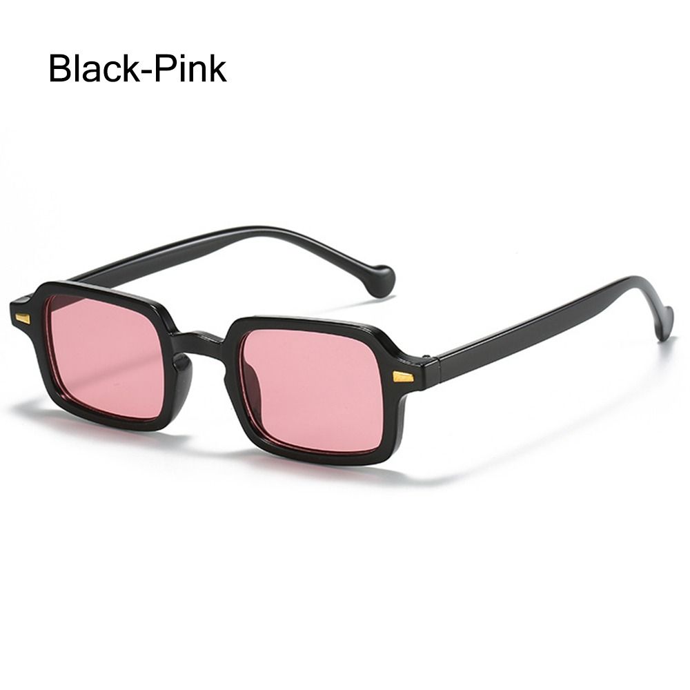 Square Sunglasses with Rivets Decoration, Retro Gradient Men Sun Glasses, Outdoor Protection