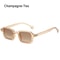 Square Sunglasses with Rivets Decoration, Retro Gradient Men Sun Glasses, Outdoor Protection