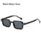 Square Sunglasses with Rivets Decoration, Retro Gradient Men Sun Glasses, Outdoor Protection