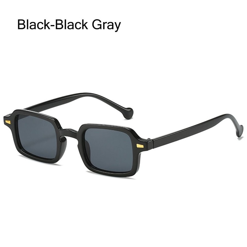 Square Sunglasses with Rivets Decoration, Retro Gradient Men Sun Glasses, Outdoor Protection
