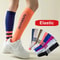 Breathable Women Professional Sports Socks, High Quality Compression Calf Socks, Anti-Slip Colorful Design