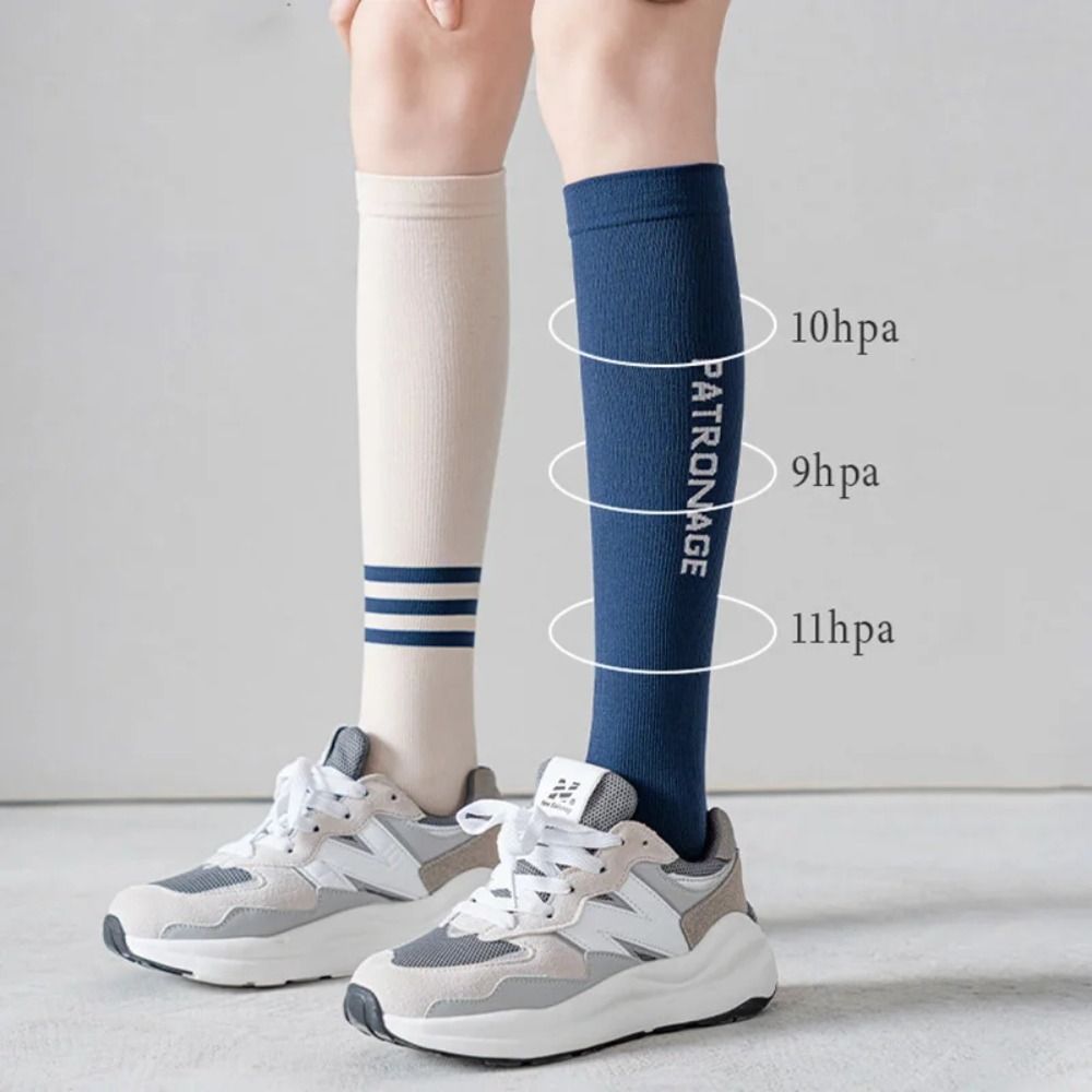 Breathable Women Professional Sports Socks, High Quality Compression Calf Socks, Anti-Slip Colorful Design