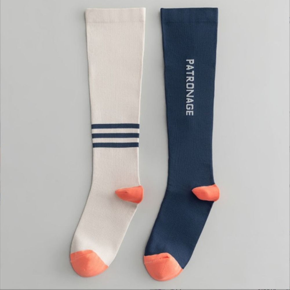 Breathable Women Professional Sports Socks, High Quality Compression Calf Socks, Anti-Slip Colorful Design