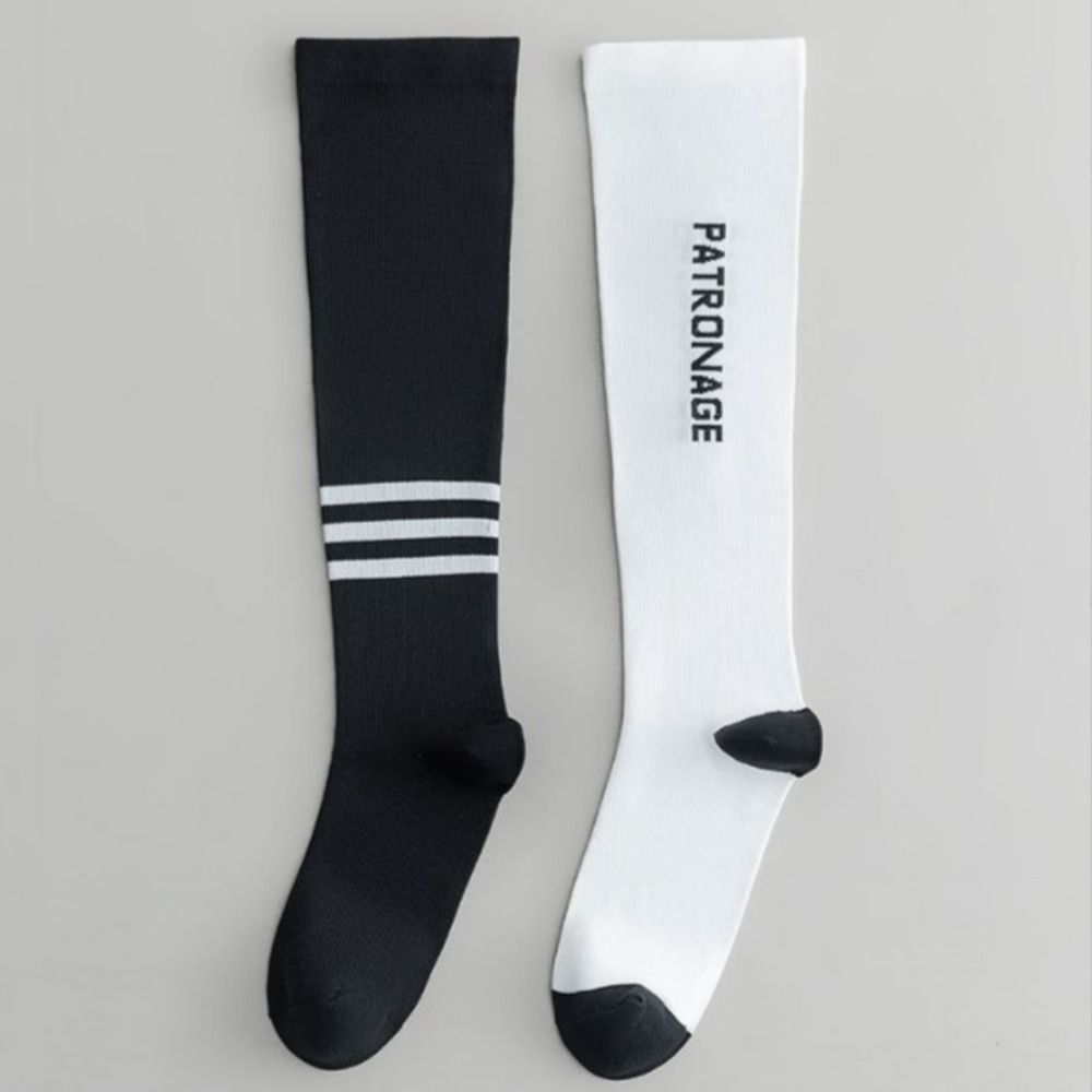 Breathable Women Professional Sports Socks, High Quality Compression Calf Socks, Anti-Slip Colorful Design