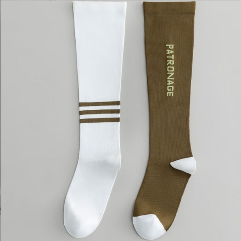 Breathable Women Professional Sports Socks, High Quality Compression Calf Socks, Anti-Slip Colorful Design