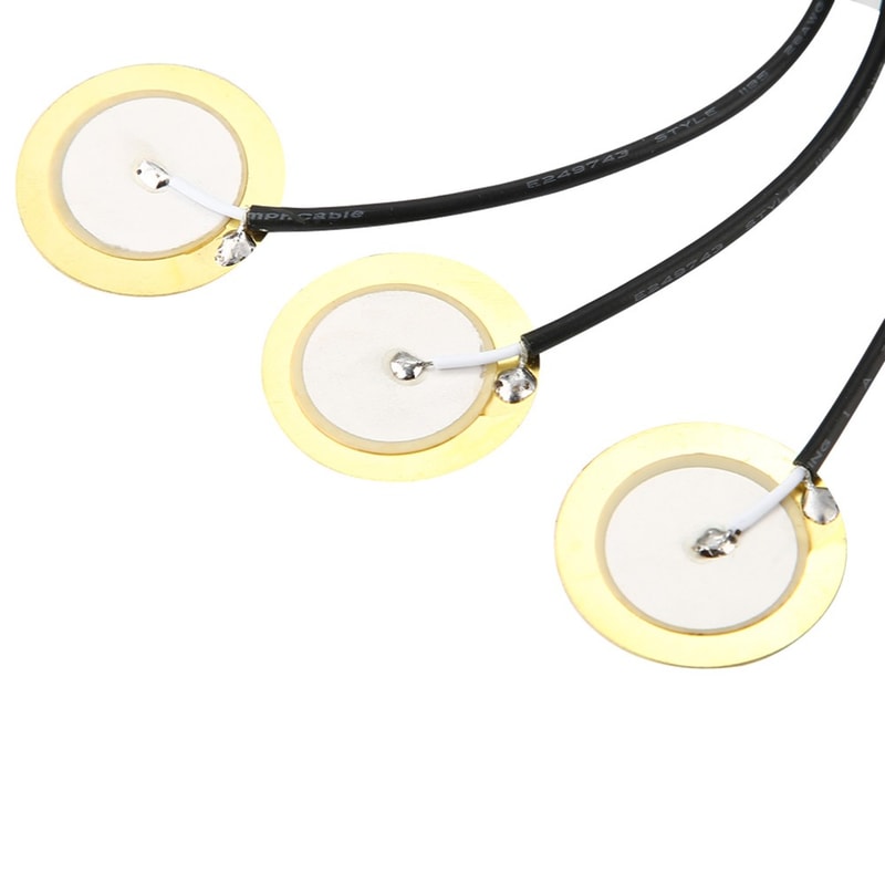 Easy to Install Self-adhesive Piezo Pickup, Buzzer Interface Pickup with Accessories