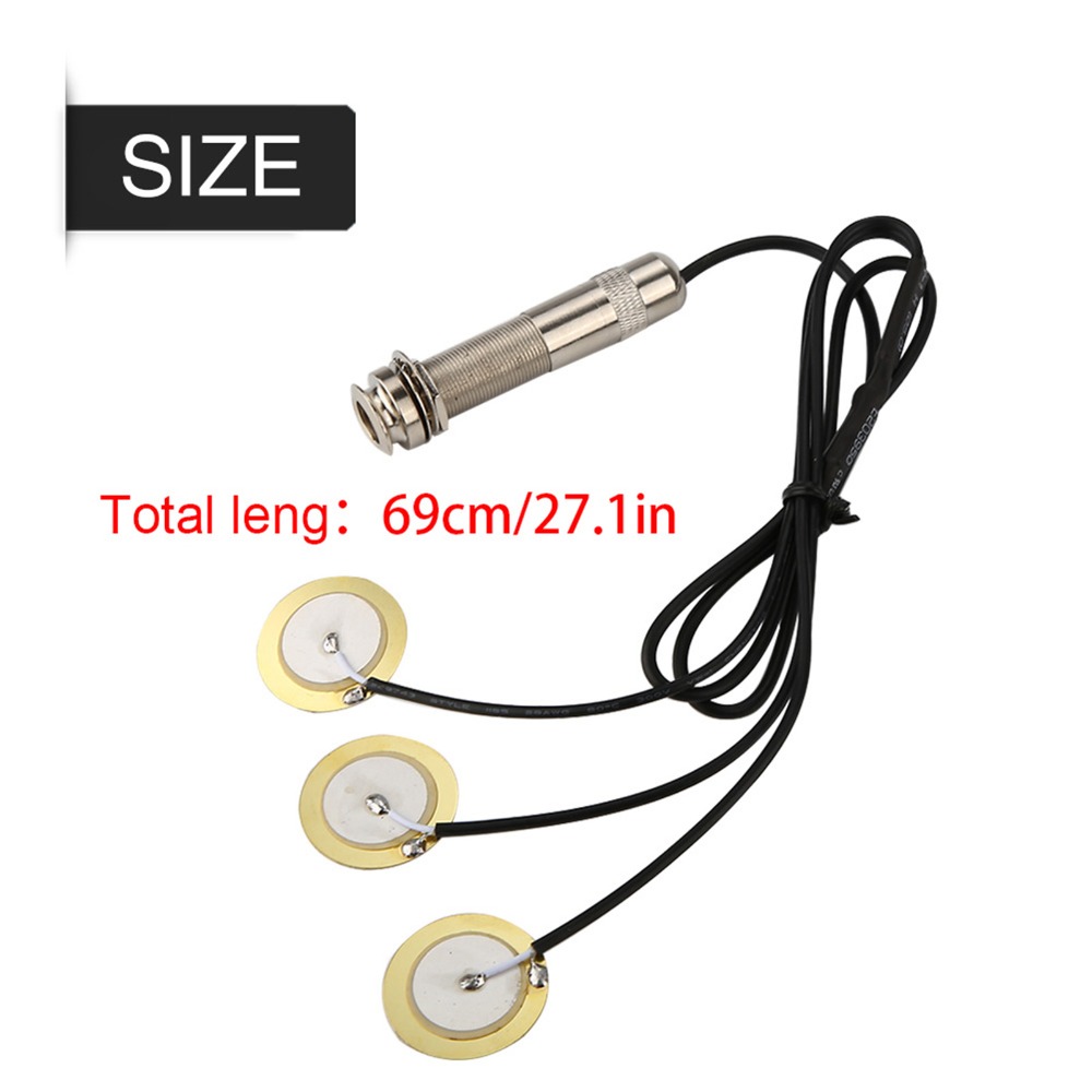 Easy to Install Self-adhesive Piezo Pickup, Buzzer Interface Pickup with Accessories