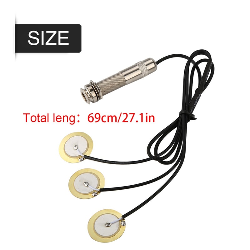 Easy to Install Self-adhesive Piezo Pickup, Buzzer Interface Pickup with Accessories