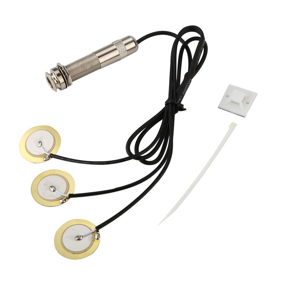 Easy to Install Self-adhesive Piezo Pickup, Buzzer Interface Pickup with Accessories