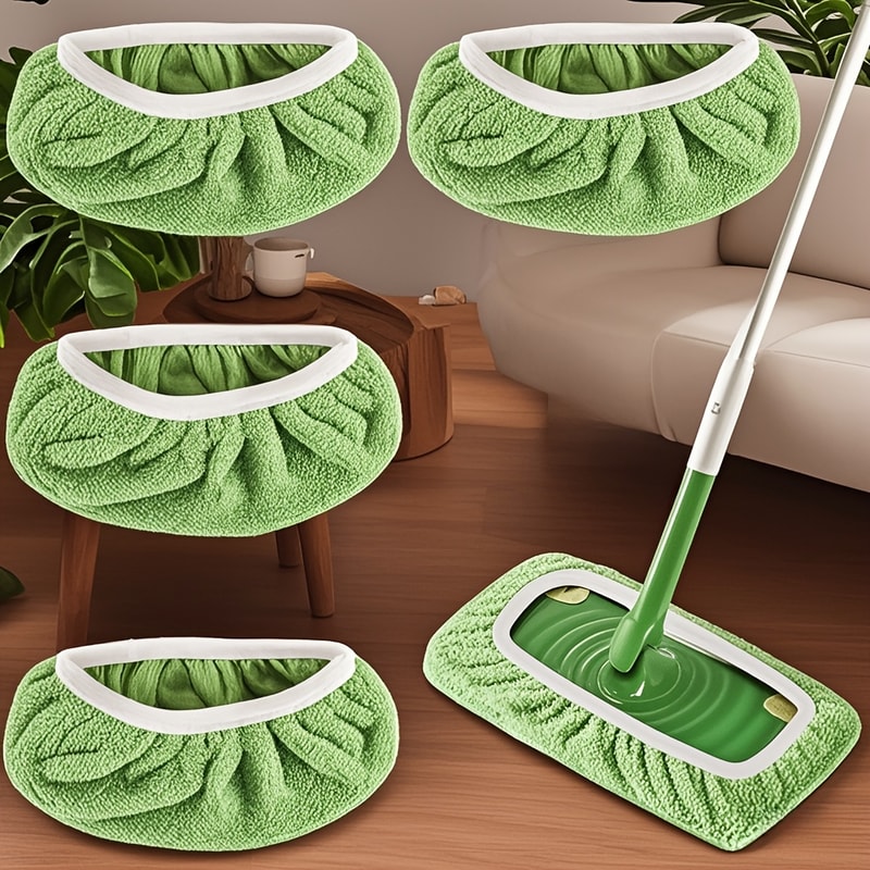 Ultra fine Fiber Cleaning Pads, Mop Pads with High Water Absorption, Reusable Pads That Firmly Adhere To Most Standard
