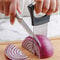 Full Grip Stainless Steel Onion Slicer Holder, Vegetable Potato Lemon Cutting Tool, Multipurpose Meat Tenderizer