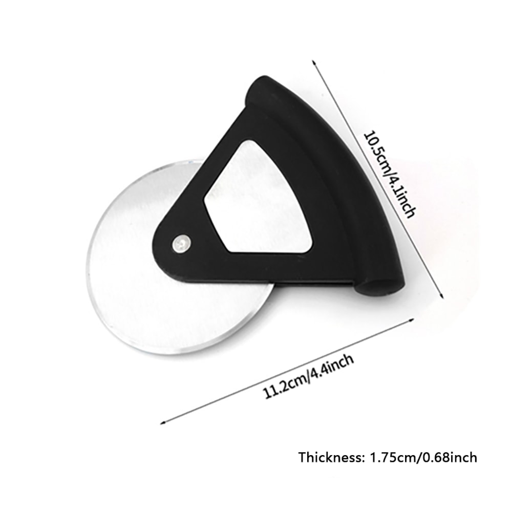 Creative Circular Arc Handle Pizza Cutter, Stainless Steel Pizza Cake Cutter, Kitchen Baking Tool