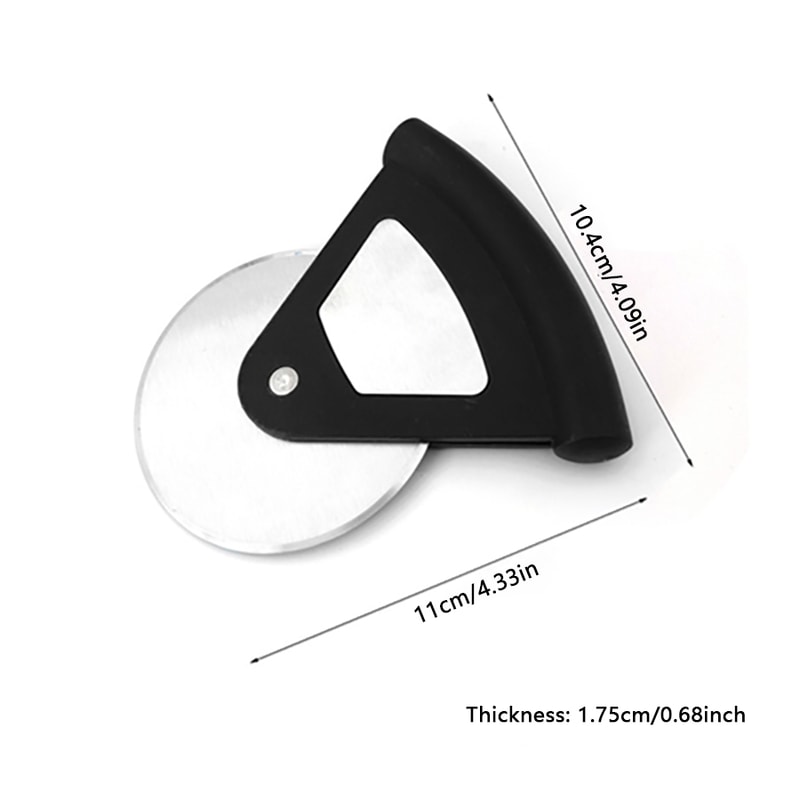 Creative Circular Arc Handle Pizza Cutter, Stainless Steel Pizza Cake Cutter, Kitchen Baking Tool