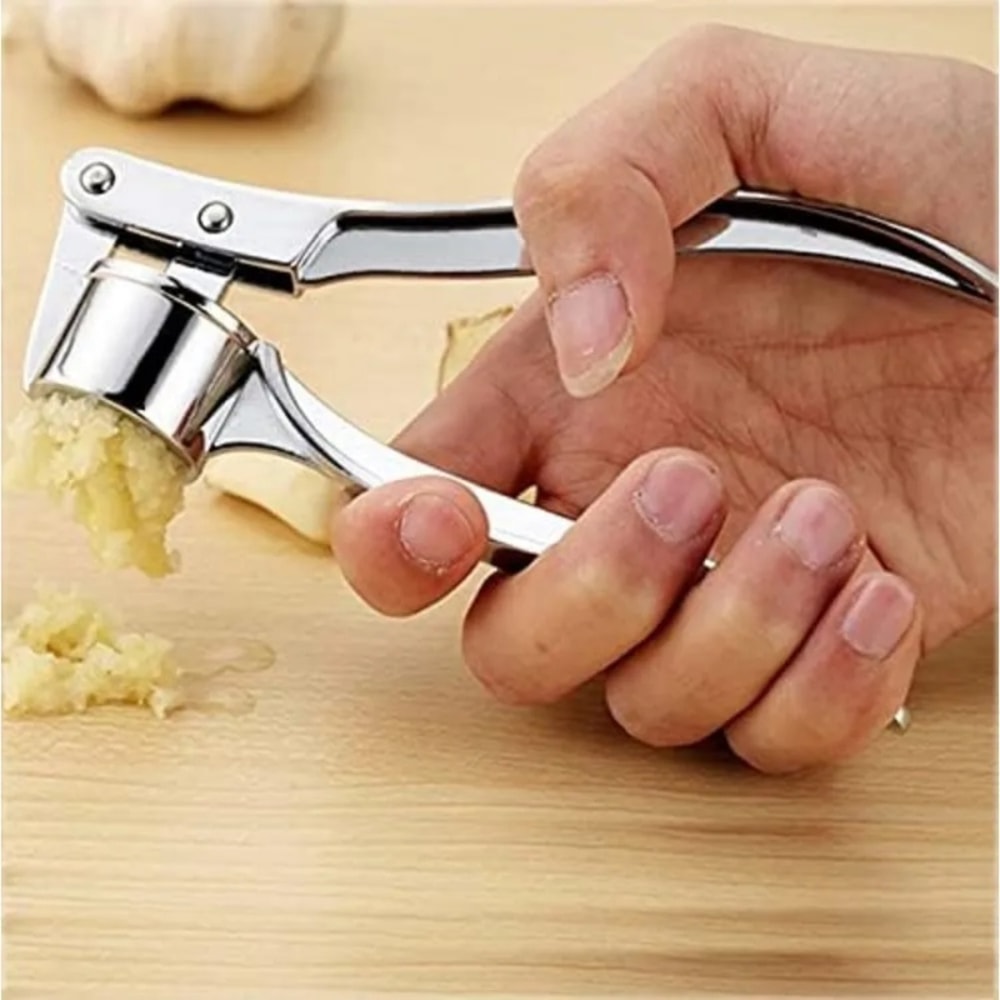 Manual Garlic Press, Kitchen Aluminum Alloy Grinder, Extruder, Small Kitchen Tool