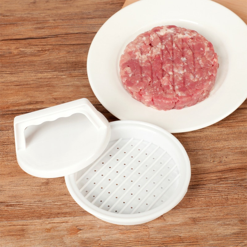 Stuffed Burger Press, BBQ Burger Maker Mould, Plastic Meat Grill Hamburger Press, Kitchen Tool
