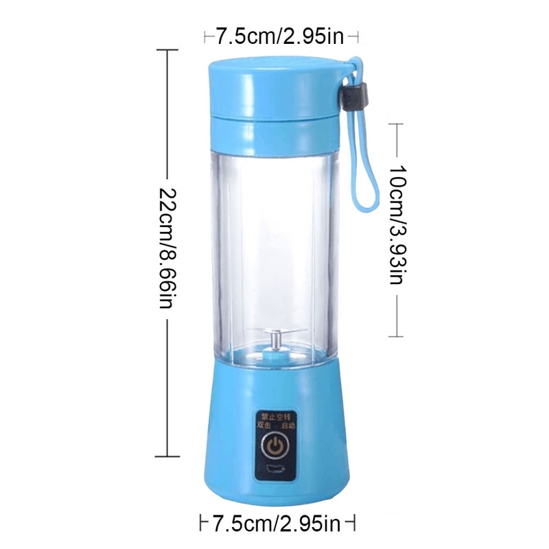 Multifunctional Smoothie Milkshake Maker, Crusher Food Processor with Mini Electric Juicer for Home, Office, Travel