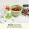 Multi-Use Lettuce Spinner, Salad Spinner Vegetable Washer, Dryer Drainer Strainer with Bowl Colander