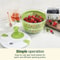Multi-Use Lettuce Spinner, Salad Spinner Vegetable Washer, Dryer Drainer Strainer with Bowl Colander