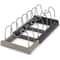 Kitchen Expandable Storage Rack Organizer, Stainless Steel Holder for Pans, Pots, Lids, Cutting Boards, Cookware