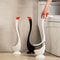 Swan Shape Toilet Plunger With Long Handle Household Bathroom Accessories Brush Tool 0