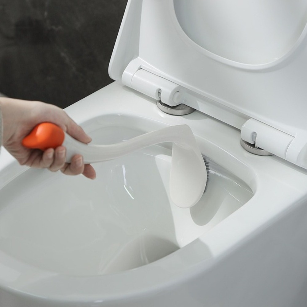 Swan Shape Toilet Plunger With Long Handle Household Bathroom Accessories Brush Tool 4