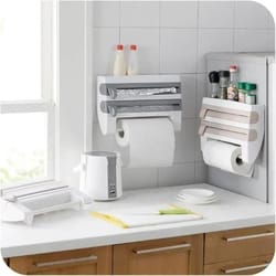 sliding knife cutter, kitchen tools cling film tissue holder, aluminum foil box, barbecue towel storage rack for home ki
