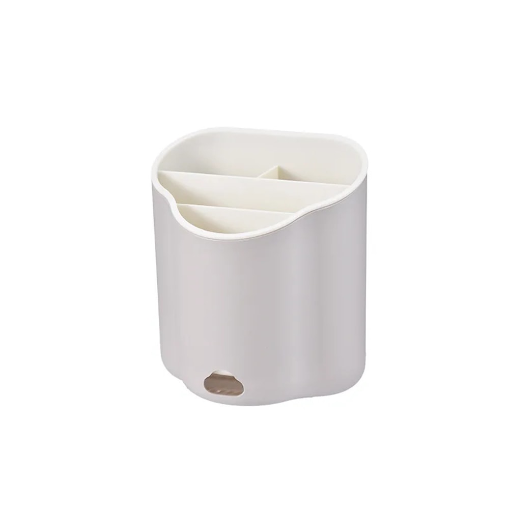 Double Layer Cutlery Holder Tableware Drain Rack Spoon Fork Chopstick Organizer