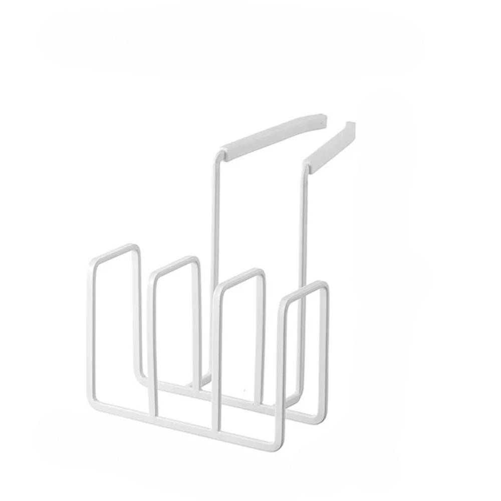 Household Sink Storage Basket, Steel Wire Kitchen Faucet Drain Rack, Hanging Basket with Ball Sponge and Cleaning Brush