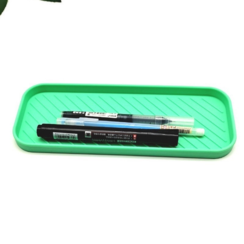 Silicone Slink Organizer Tray for Bathroom, Simple Silicone Sponge Holder, Soap Dispenser