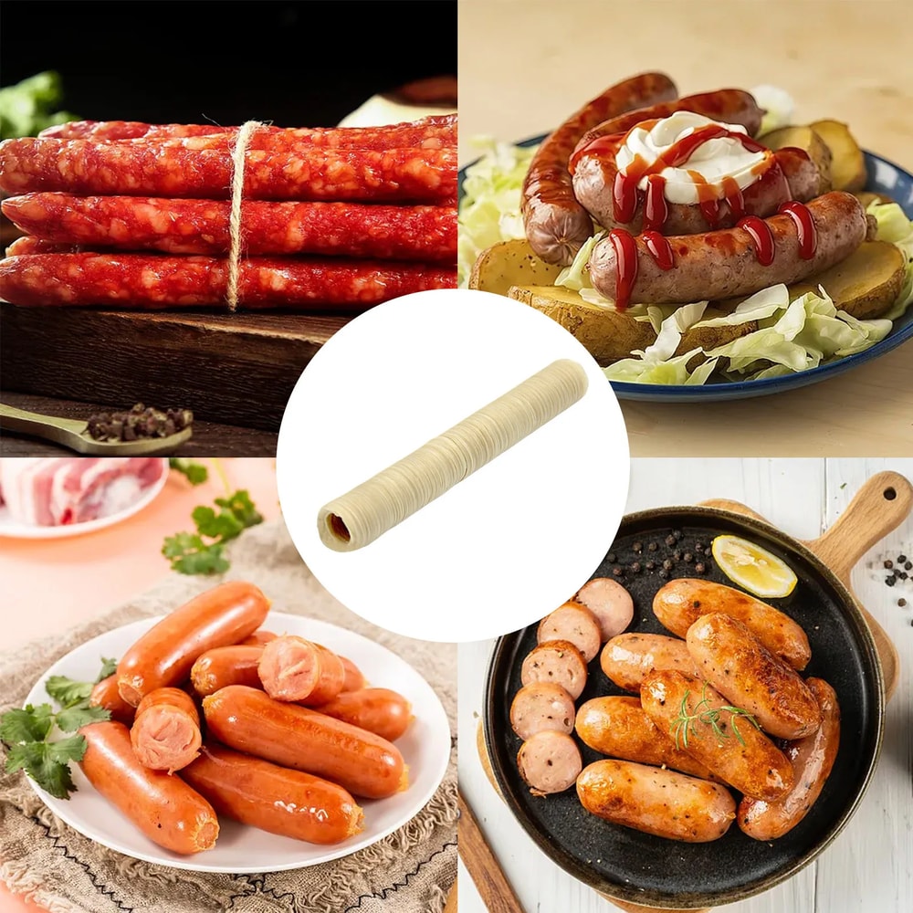 Kitchen Accessory Silicone Collagen Casings for Sausage and Ham, Roast Sausage Diameter Tool and Bakeware Organizer