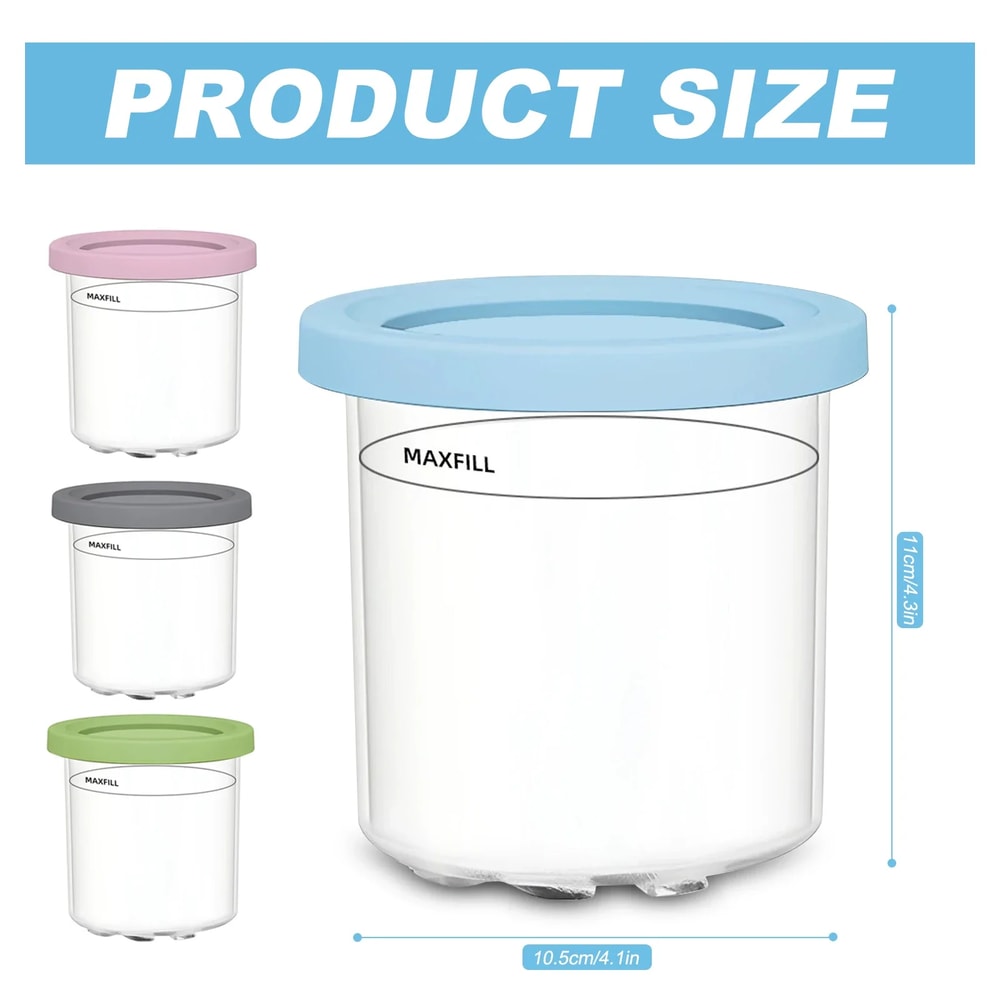 Ninja Creami Ice Cream Pints With Lids Ice Cream Containers For Homemade Treats 5