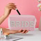 Hen Party Bachelorette Decor, Bride To Be Pearl Makeup Bag, Sparkling Pouch for Wedding Gift
