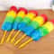 Bendable Plastic Handle Dusting Tool, Anti Static Rainbow Color Feather Duster