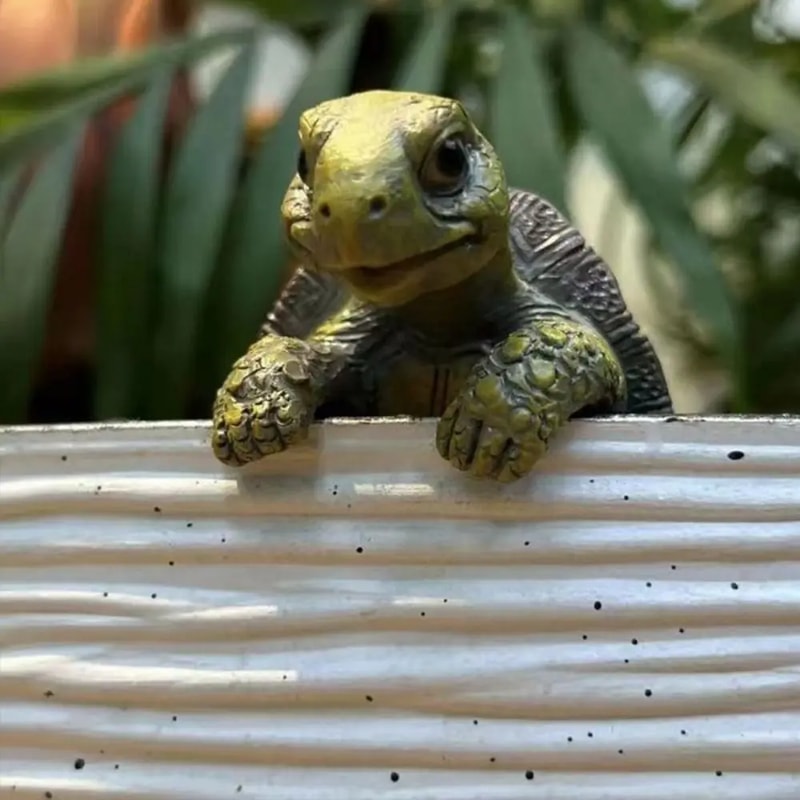 Handmade Cute Turtle Hanging Ornaments Cartoon Small Turtle Pot Decor Simulated Turtle Home Decorat 1