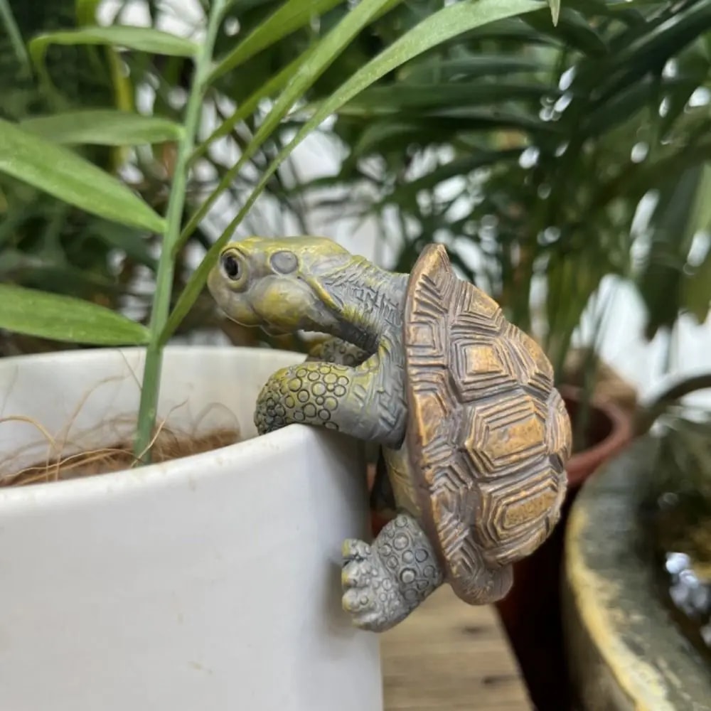 Handmade Cute Turtle Hanging Ornaments Cartoon Small Turtle Pot Decor Simulated Turtle Home Decorat 2