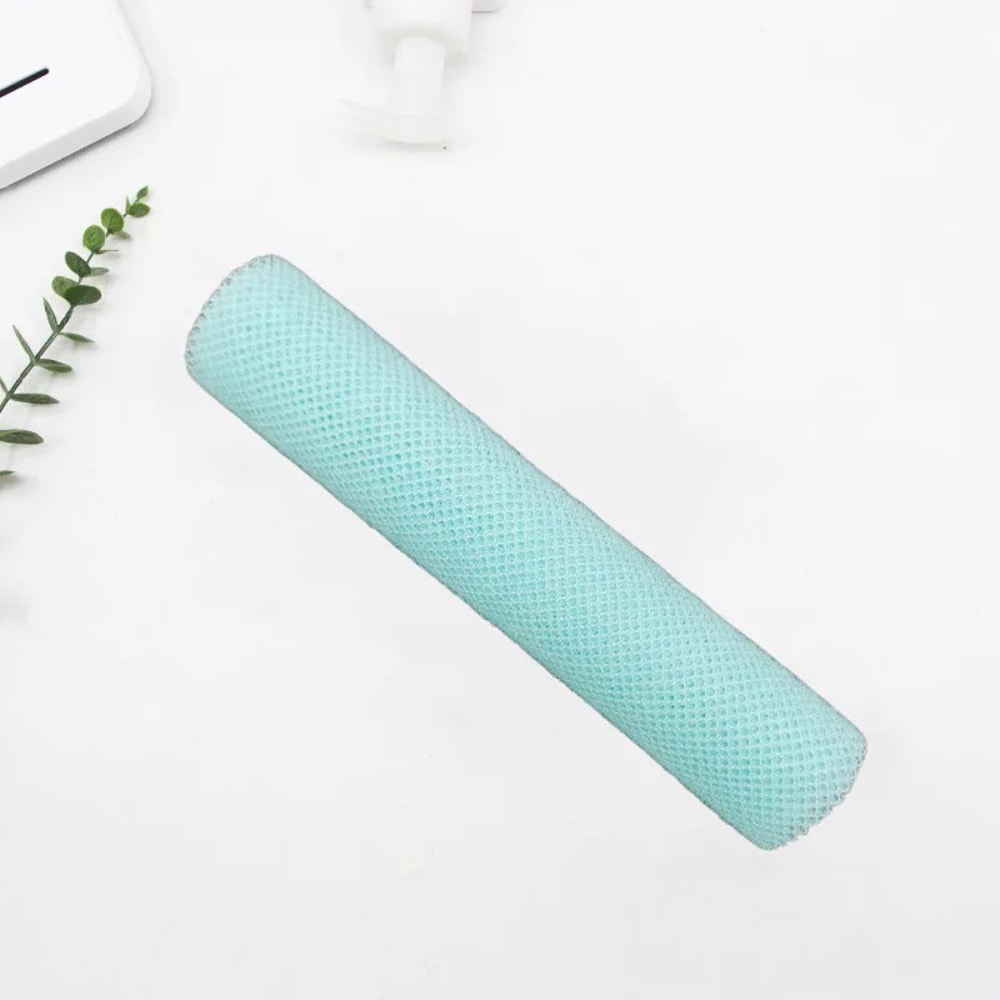 Exfoliating Mesh African Net Bath Sponge, Lightweight Long Strip Shower Scrubber, Water-absorbent Quick Foaming Towel