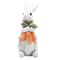 Resin Rabbit Easter Decorations, Hand-Painted with Carrots & Egg