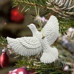 cute new year tree decor for home, office party wedding gift, friendship doves christmas ornament