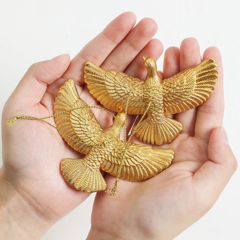 Cute New Year Tree Decor For Home Office Party Wedding Gift Friendship Doves Christmas Ornament 3