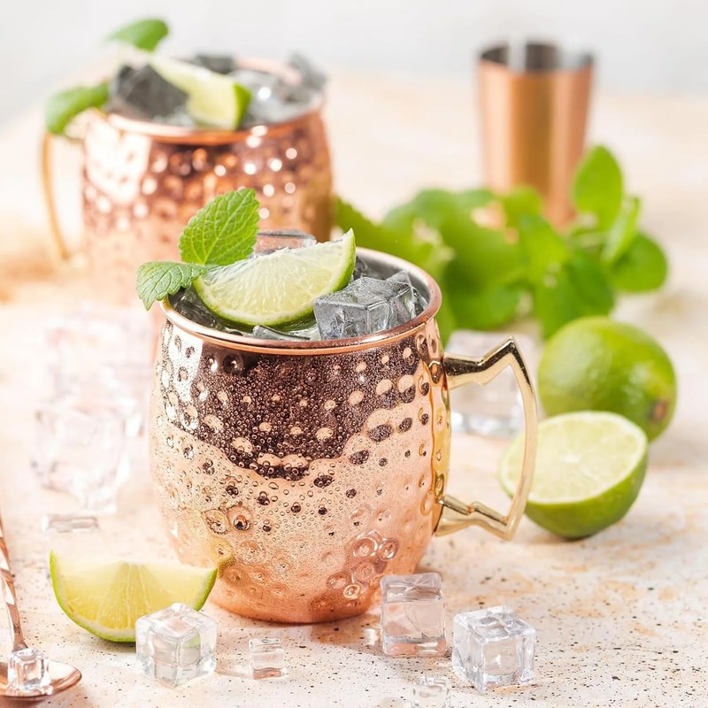 Hammered Copper Moscow Mule Mug Cocktail Wine Cup Plated Beer Cup Drinkware For Ramadan 2