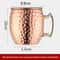 Hammered Copper Moscow Mule Mug Cocktail Wine Cup Plated Beer Cup Drinkware For Ramadan 6