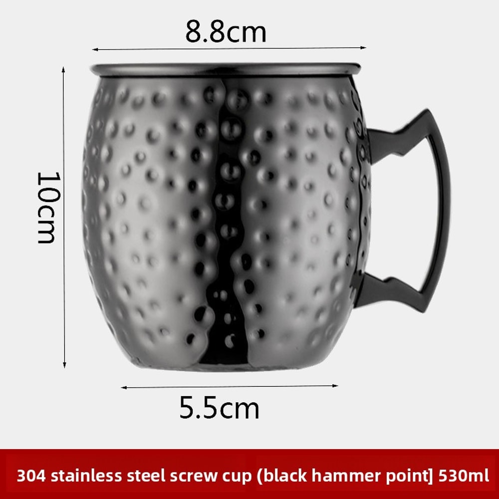 Hammered Copper Moscow Mule Mug Cocktail Wine Cup Plated Beer Cup Drinkware For Ramadan 8