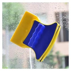 double sided wiper magnetic glass cleaner, household cleaning with rope safety string for bathroom window washing