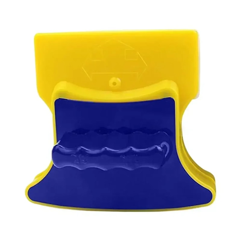 Double Sided Wiper Magnetic Glass Cleaner, Household Cleaning with Rope Safety String for Bathroom Window Washing